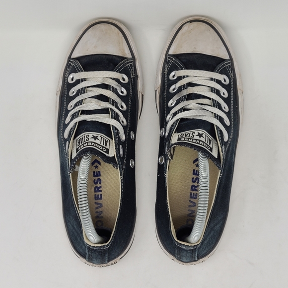 Converse Chuck Taylor All Star Low Top Canvas Shoes Black White Size 7 M9166 - Picture 9 of 9